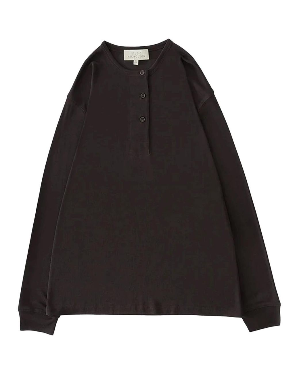 Studio Nicholson Black Rutas Jersey Grape