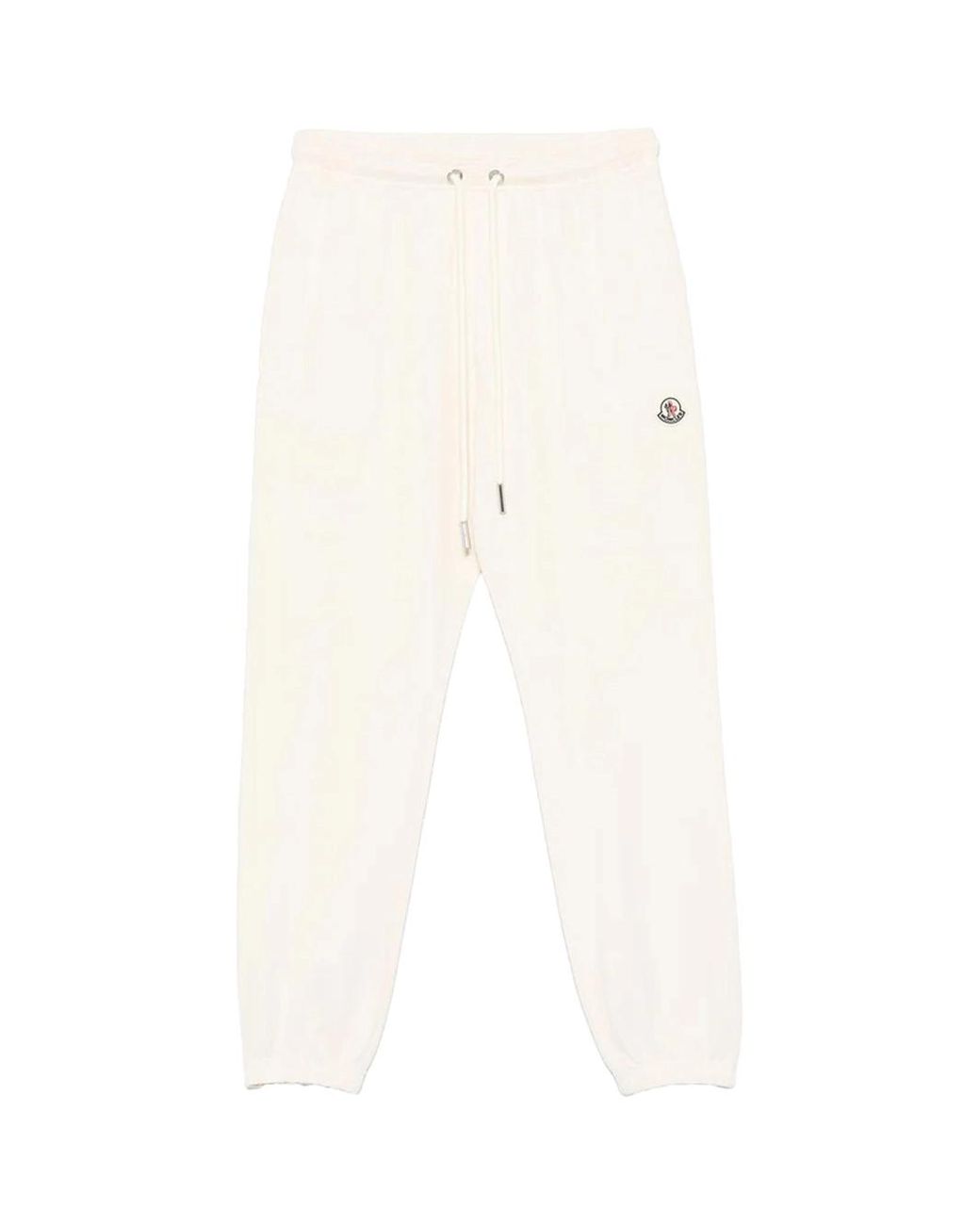 Moncler White Cotton Track Pants