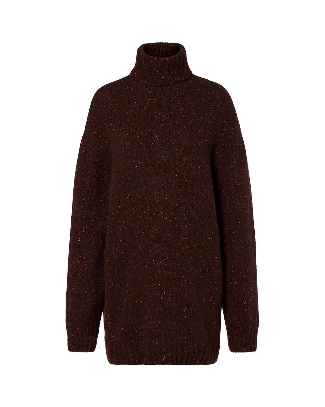 The Row Brown Mirai Turtleneck Sweater Saffron