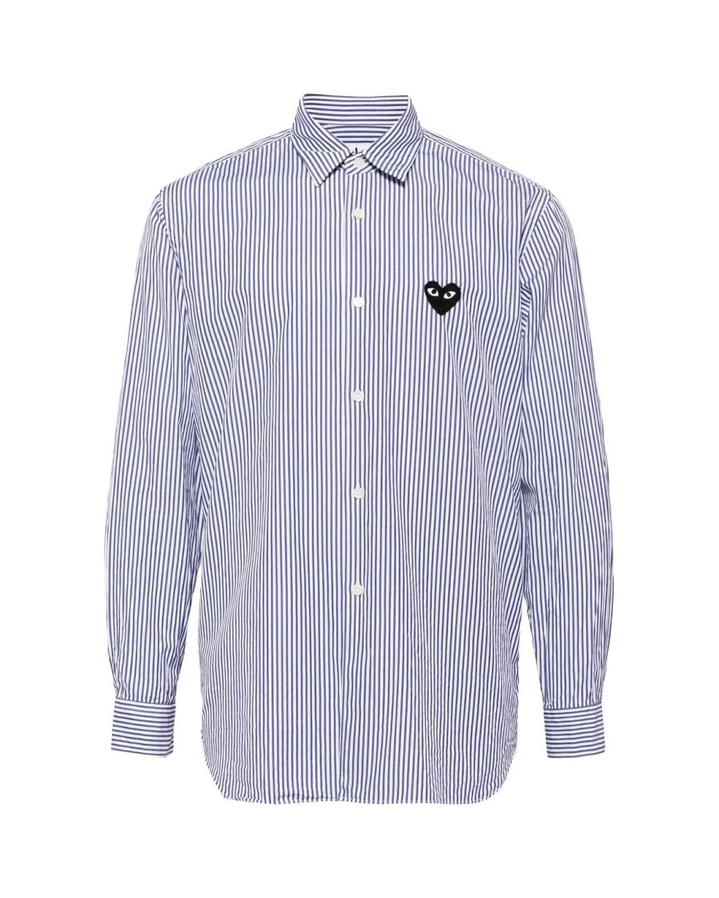 COMME DES GARÇONS PLAY Blue Striped Shirt for men