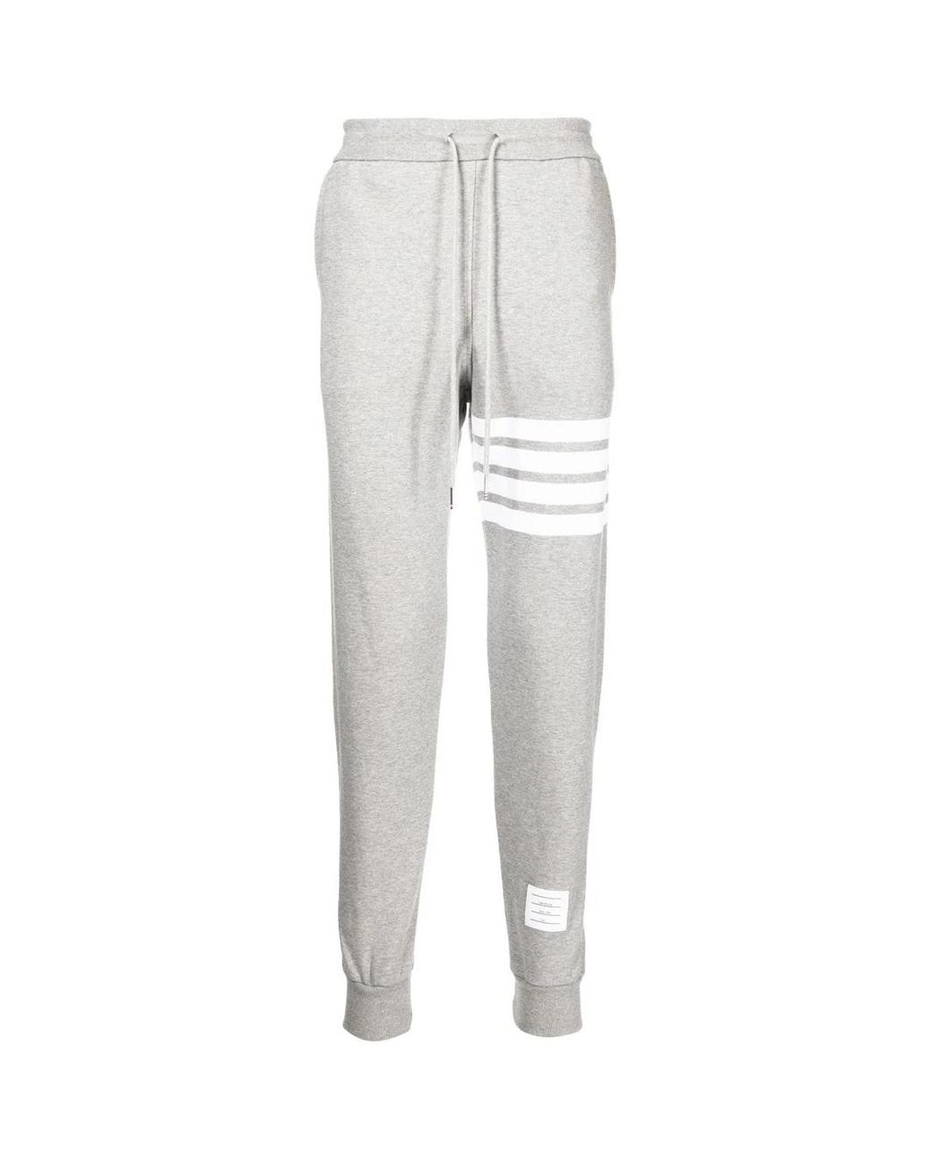 Thom Browne Gray "4-Bar" Joggers for men