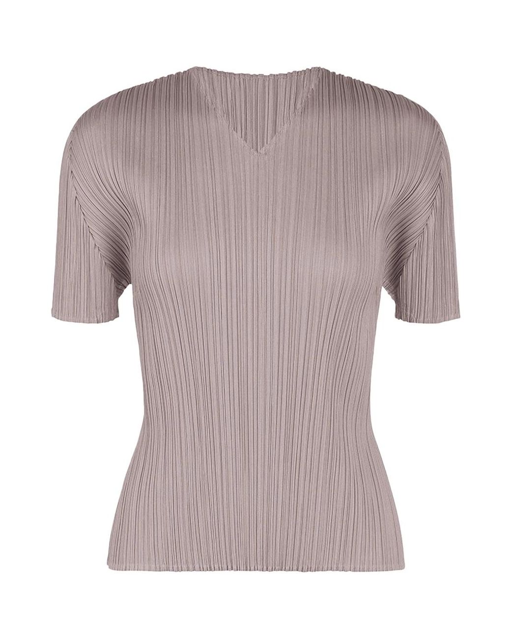 Issey Miyake Gray Pleats Please August Colors Top Greyish