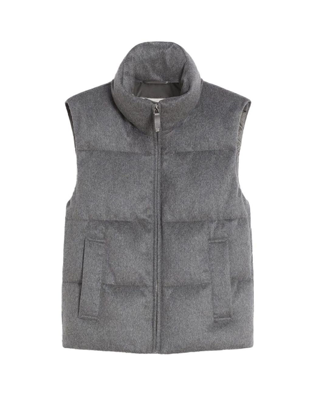 Max Mara Gray Mtcamoroso Puffer Vest M