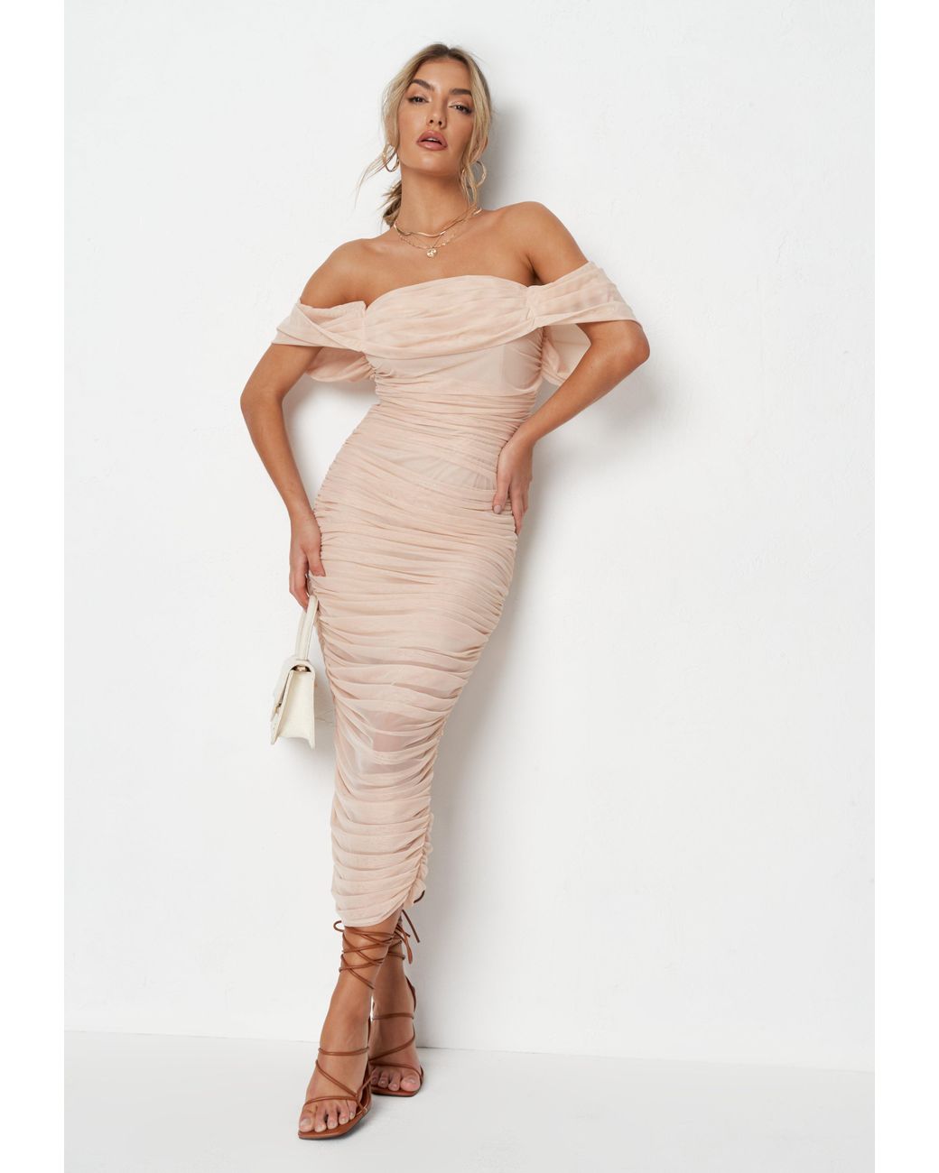 bardot diana midi dress