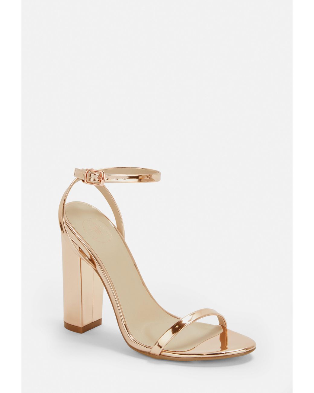 wide fit gold strappy heels