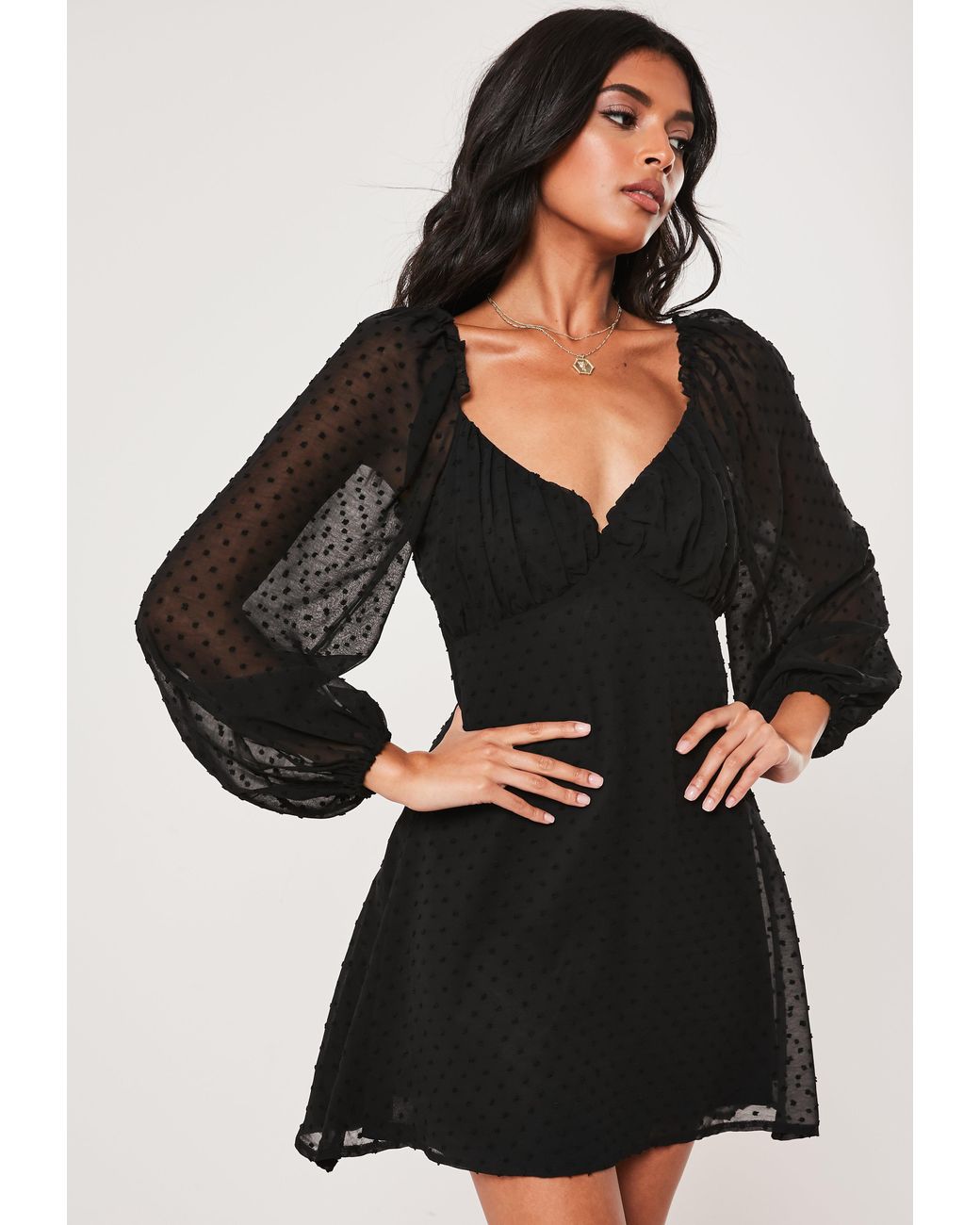 missguided dobby milkmaid dress