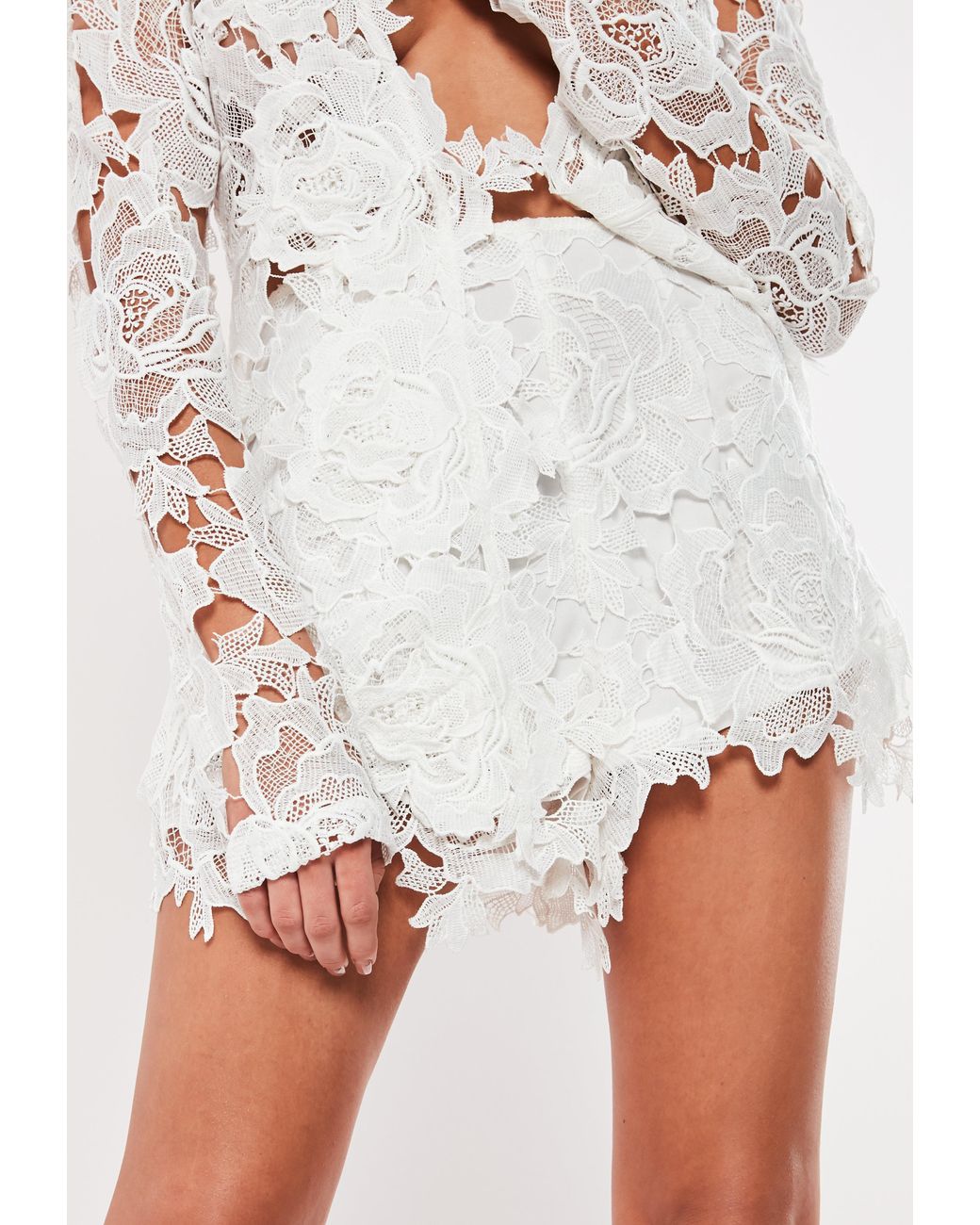 white crochet co ord