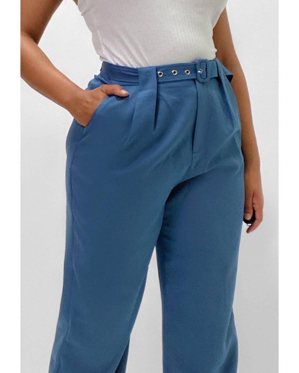plus size cigarette trousers