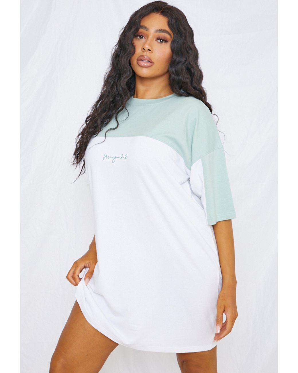 sage t shirt dress