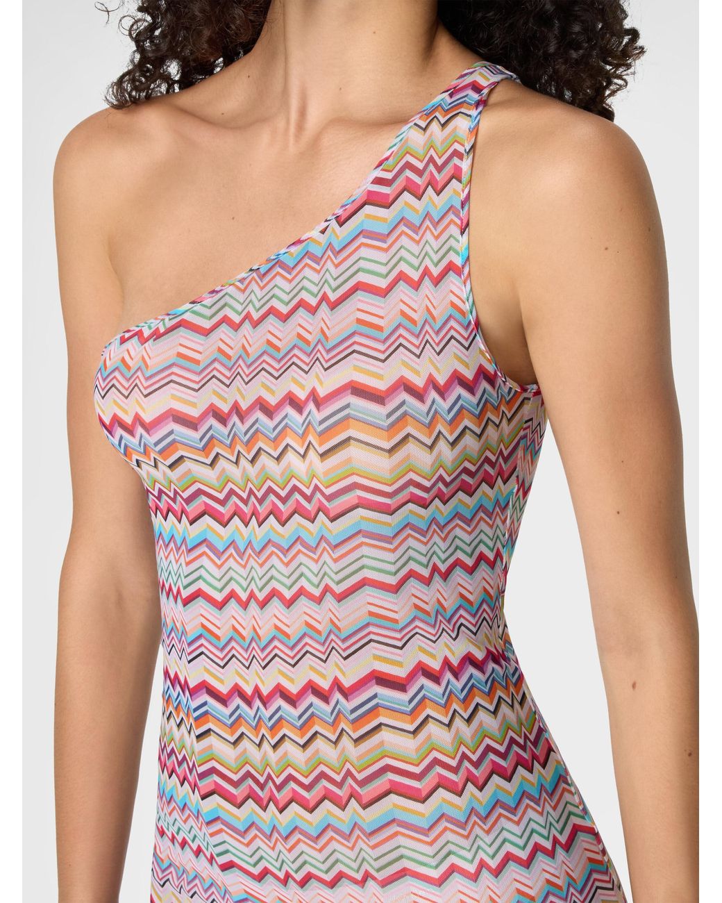 Missoni White One-Shoulder Cover-Up