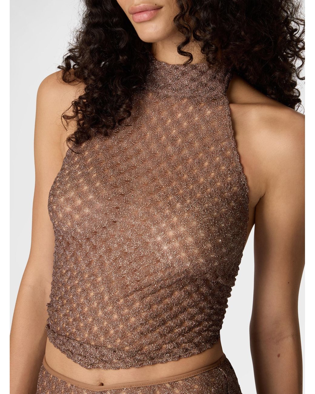 Missoni White Scarf Top