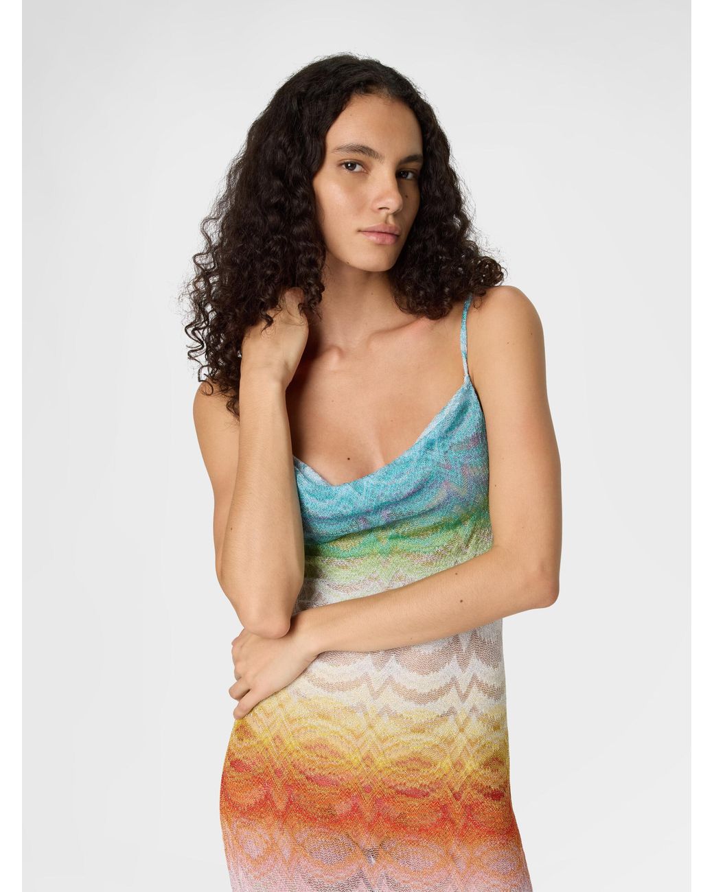 Missoni Green Long Cover-Up Dress