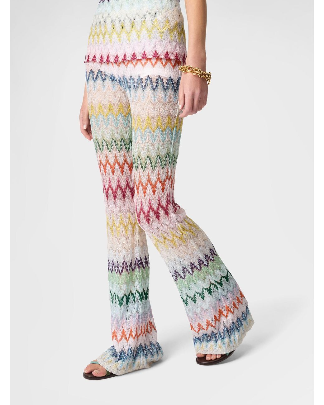 Missoni White Flare Trousers