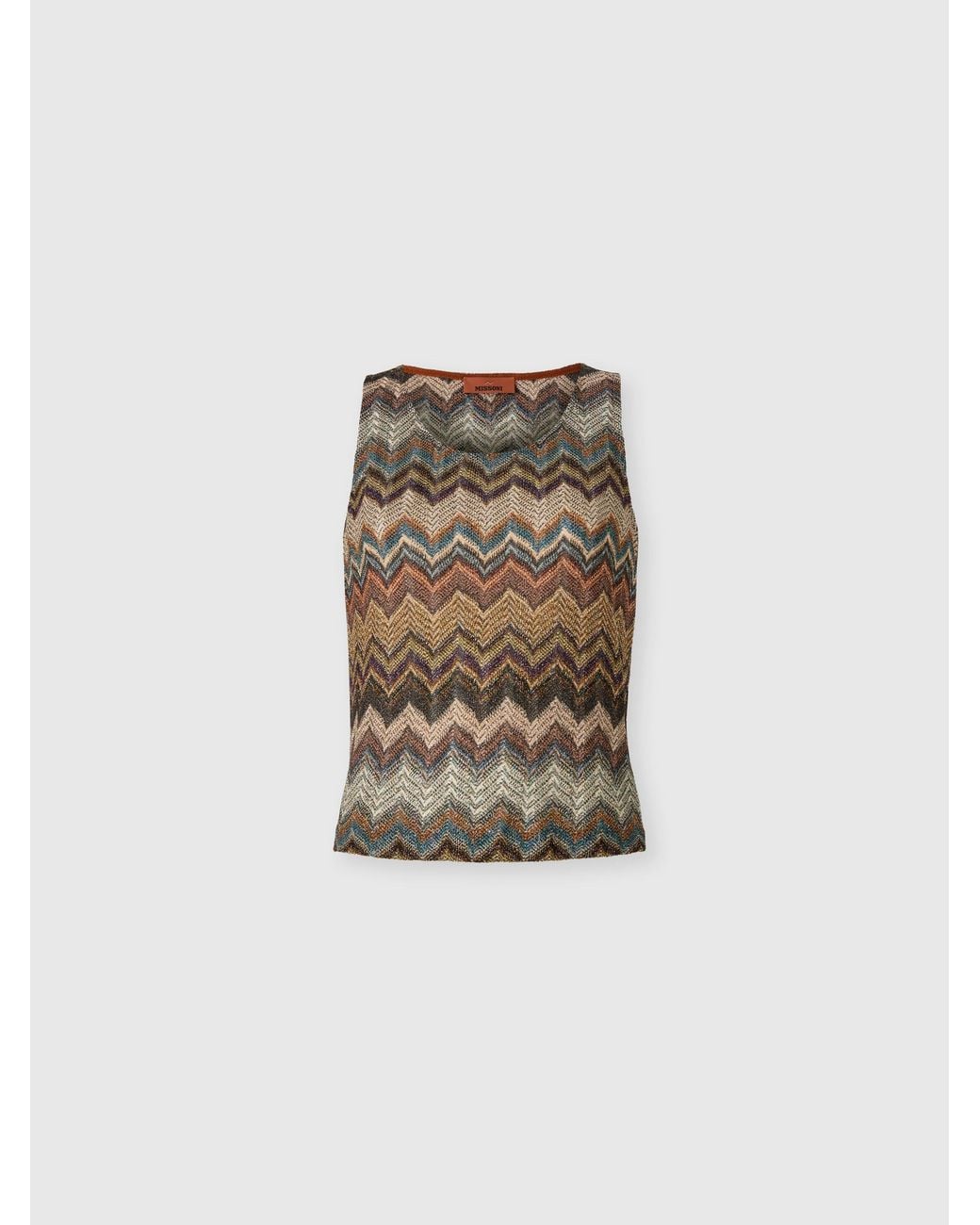 Missoni White Zig Zag Top