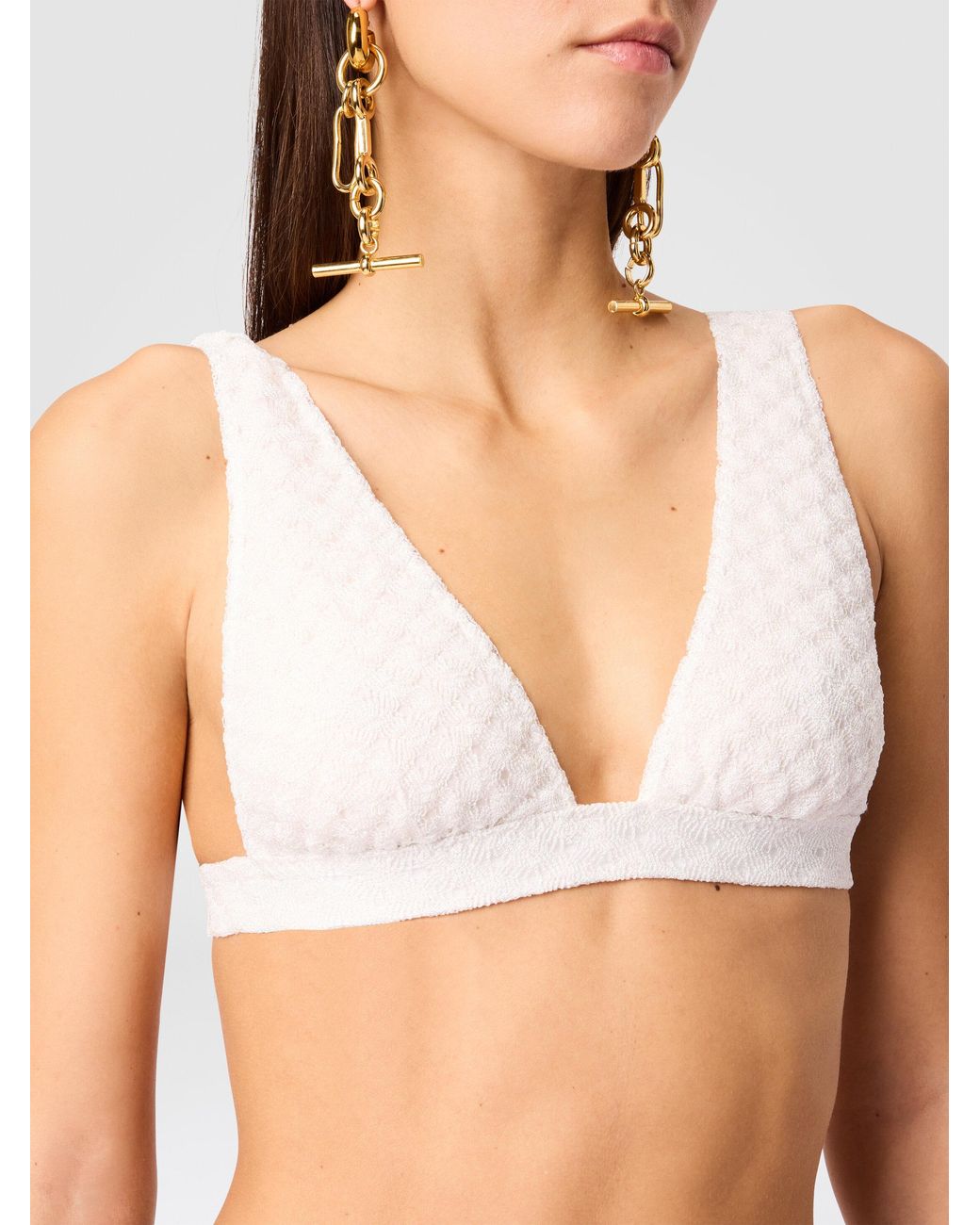 Missoni White Bralette Bikini
