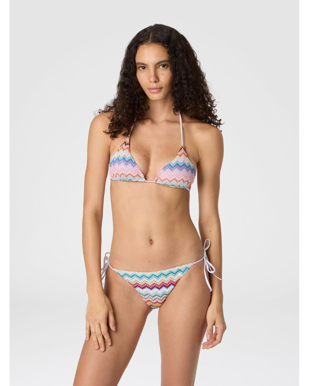 Missoni White Triangle Bikini