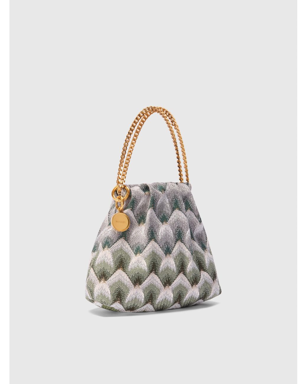 Missoni Chain Pouch in White | Lyst UK