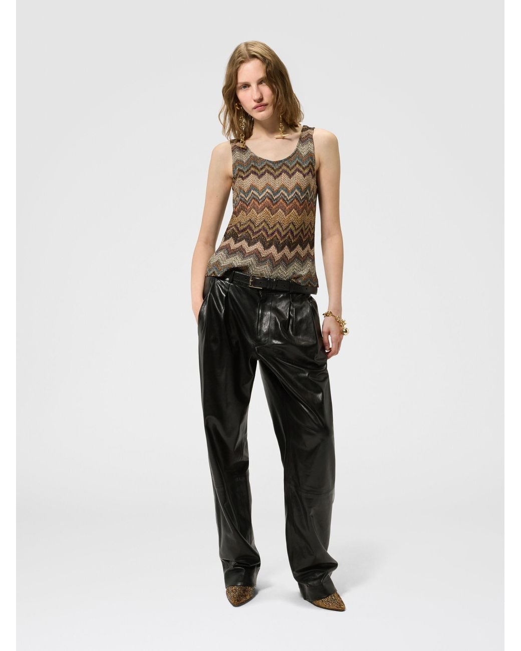 Missoni White Zig Zag Top