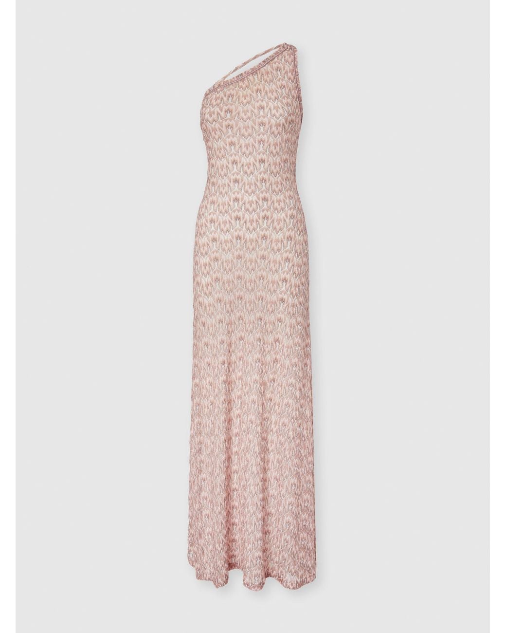 Missoni Pink One-Shoulder Dress