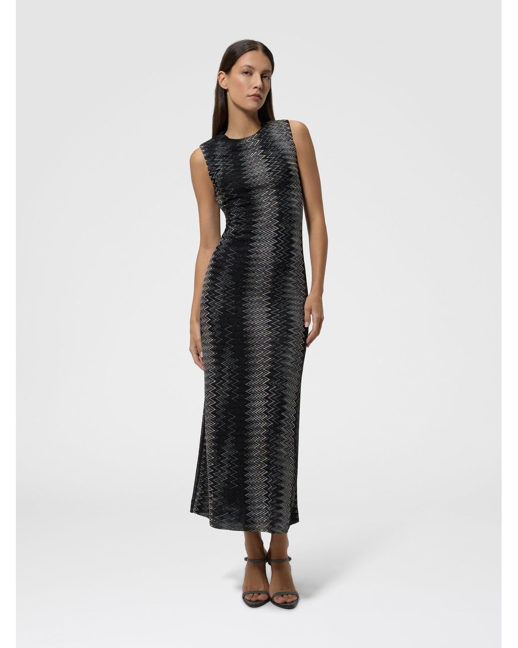 Missoni Black Flared Midi Dress