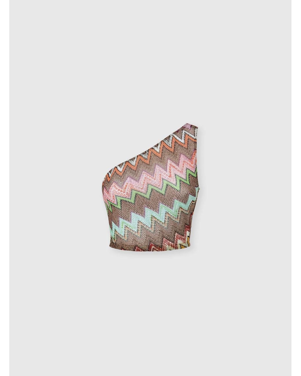 Missoni White One-Shoulder Top