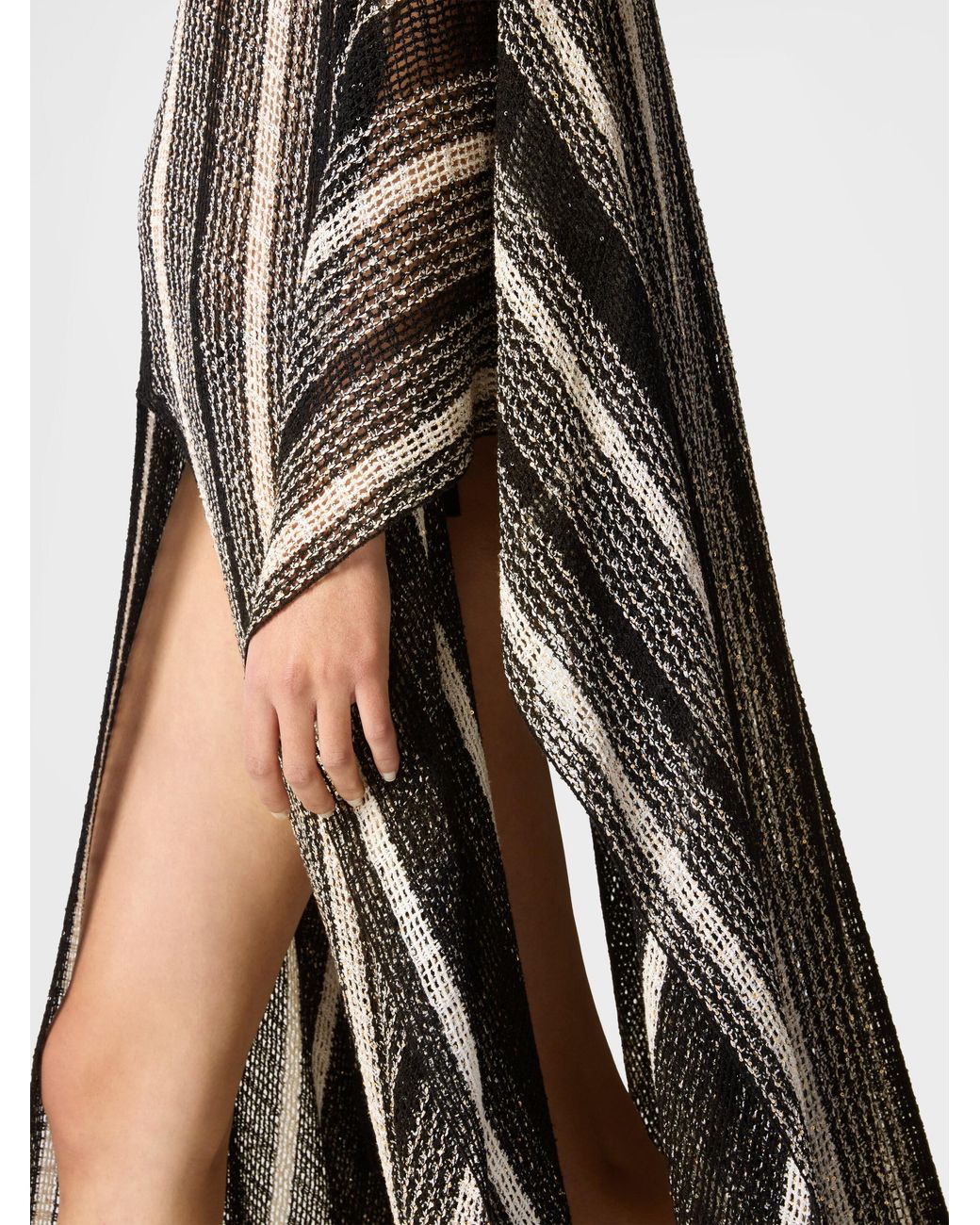 Missoni Multicolor Long Mesh Caftan Cover-Up