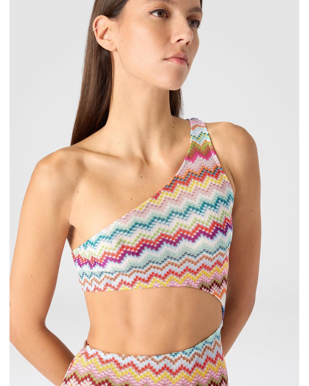 Missoni White One-Shoulder Cover-Up