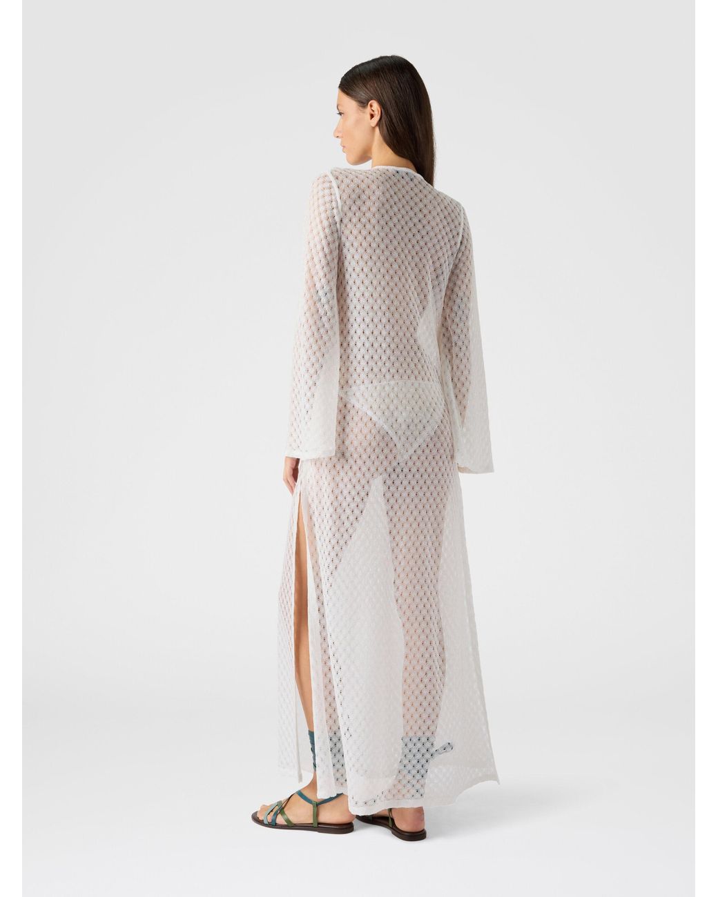 Missoni White Long Cover-Up Dress