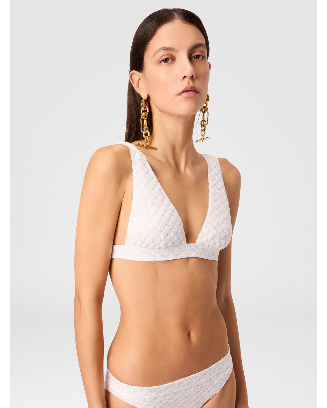 Missoni White Bralette Bikini