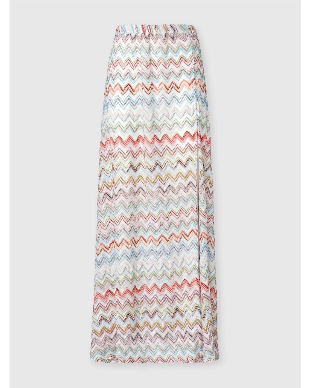 スカート MISSONI Vanity and lame skirt Mini skirt in zig zag lamé viscose blend
