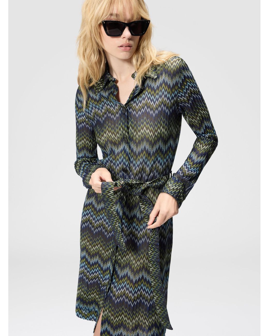 Missoni Multicolor Midi Shirt Dress