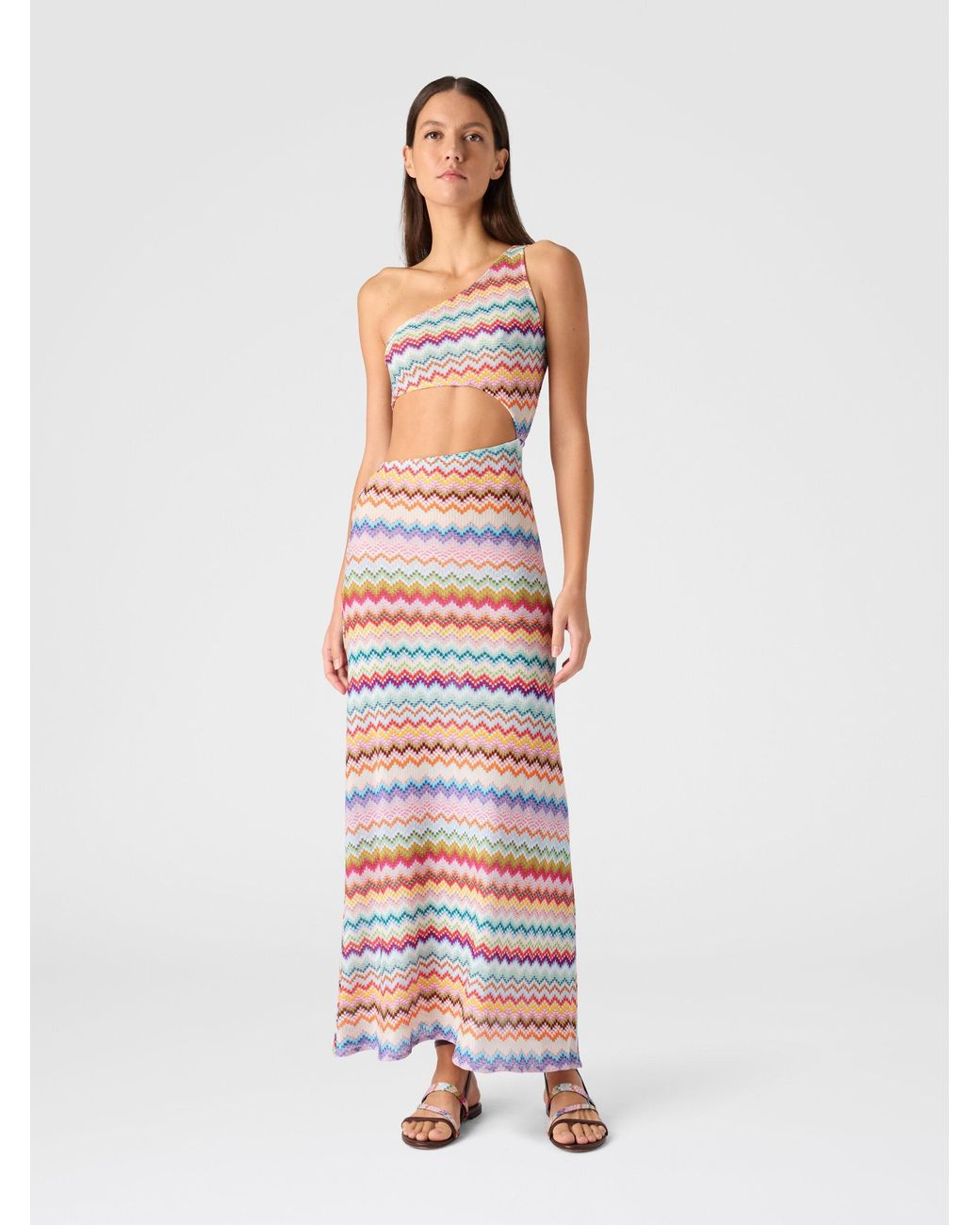 Missoni White One-Shoulder Cover-Up