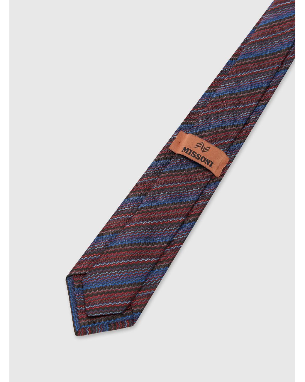 Missoni White Pure Silk Tie for men