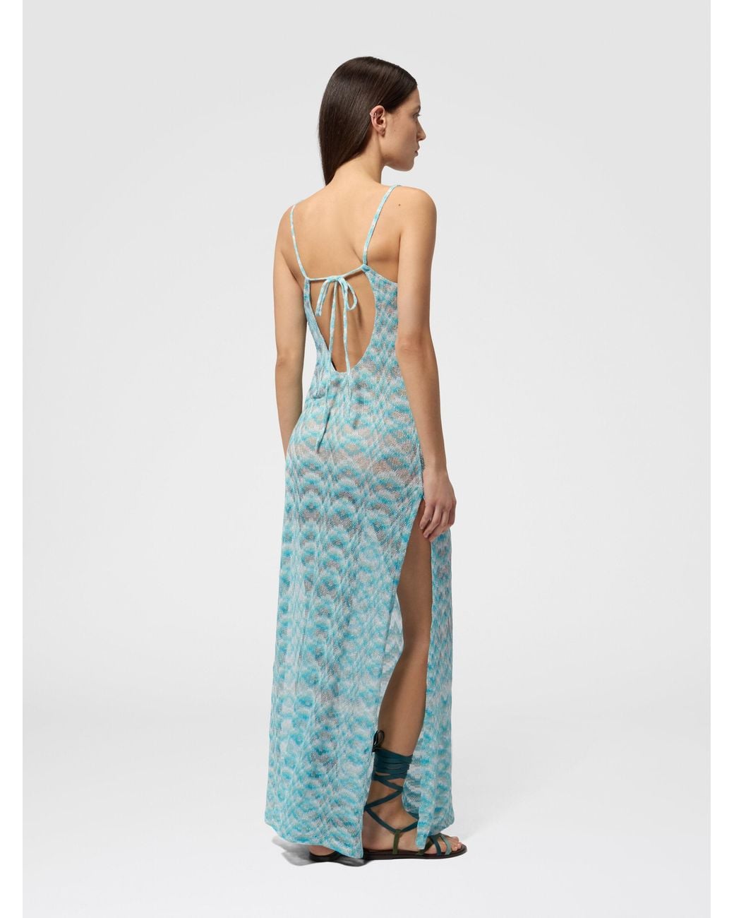 Missoni Blue Long Cover-Up Dress