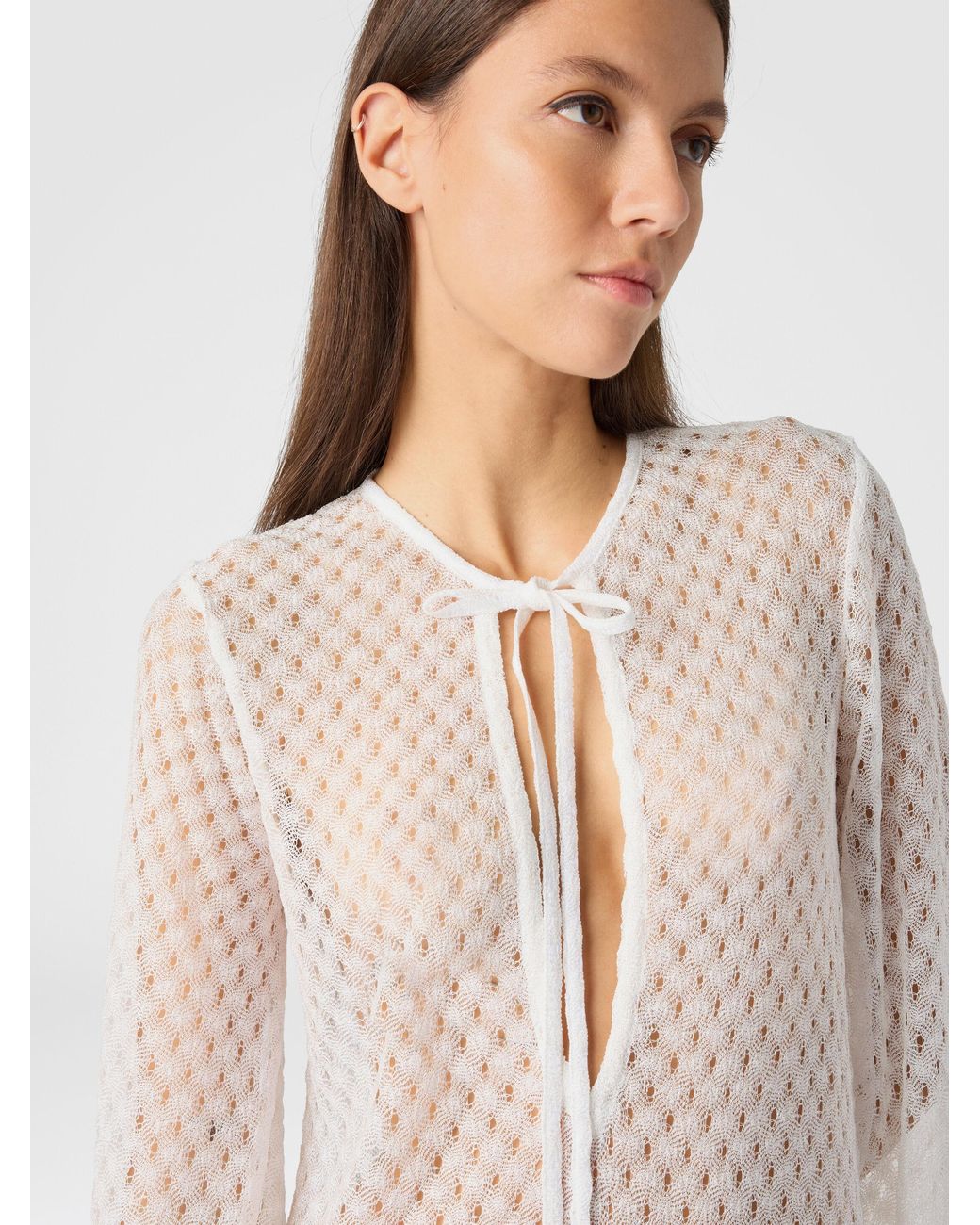 Missoni White Long Cover-Up Dress