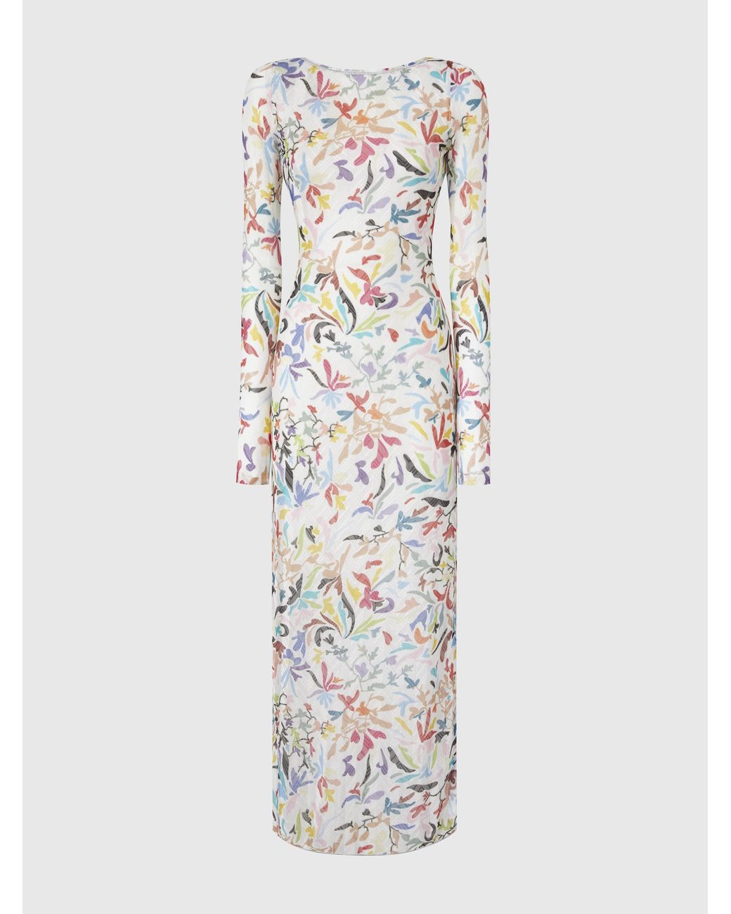 Missoni White Long-Sleeved Dress