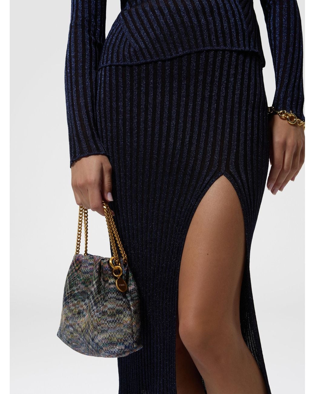 Missoni White Chain Pouch