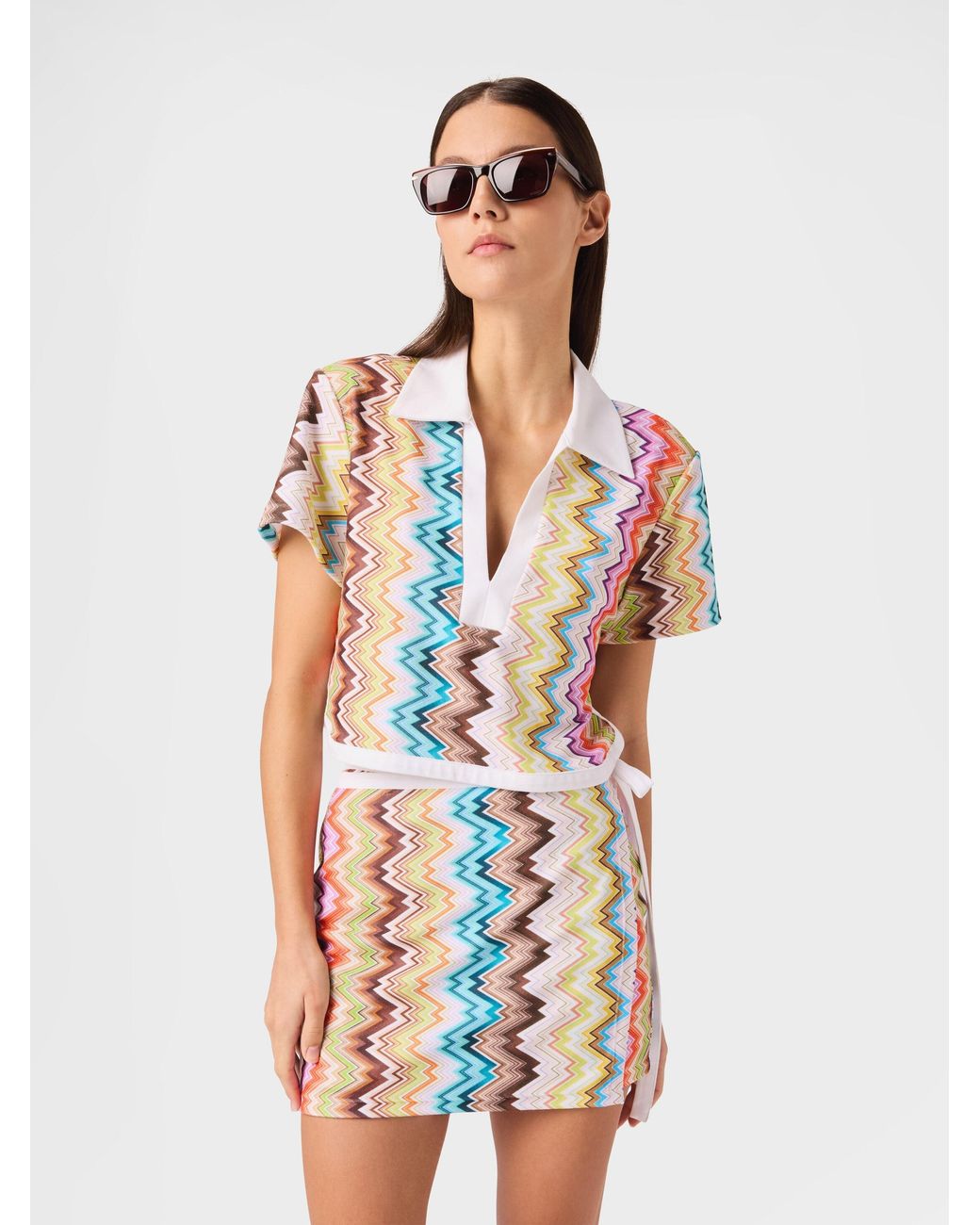 Missoni White Cropped Polo