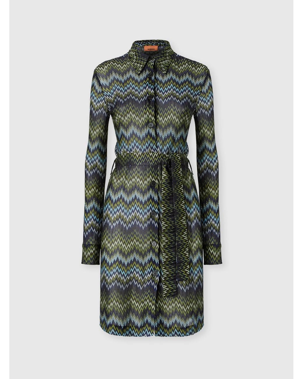 Missoni Multicolor Midi Shirt Dress