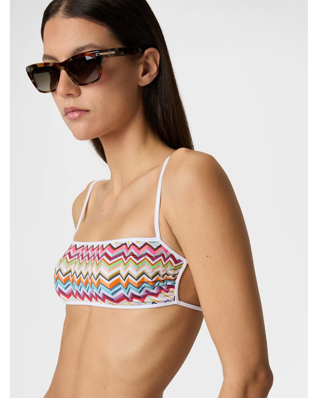 Missoni White Bralette Bikini