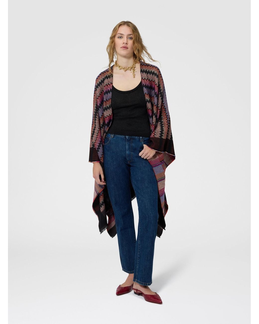 Missoni Multicolor Wool Cape