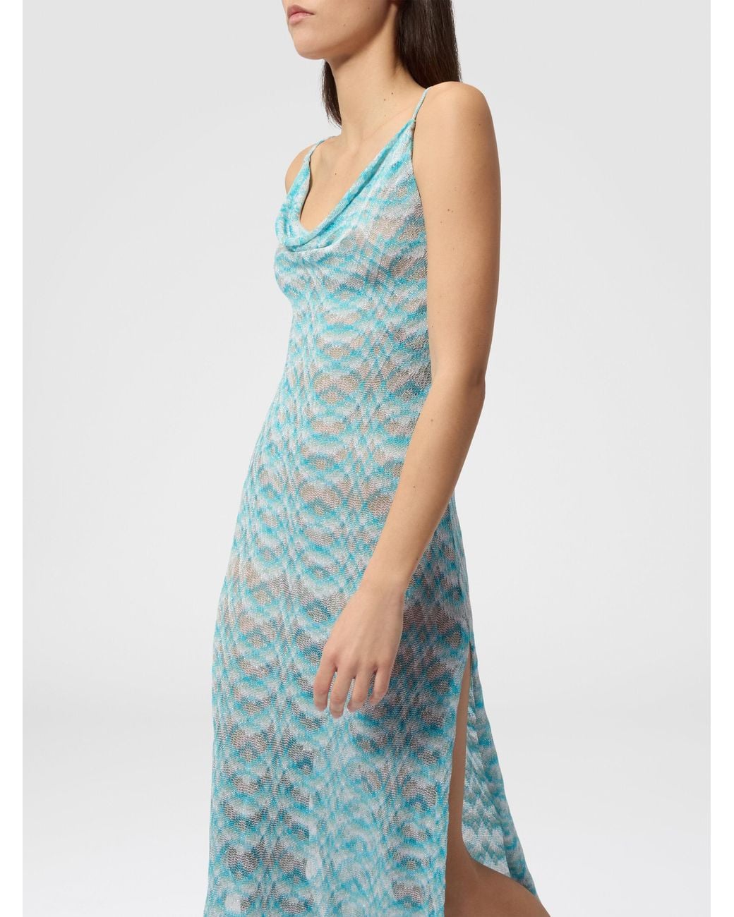 Missoni Blue Long Cover-Up Dress