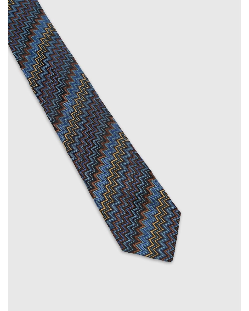Missoni White Pure Silk Tie for men