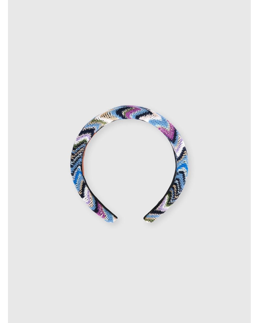 Missoni Blue Wool And Viscose Headband