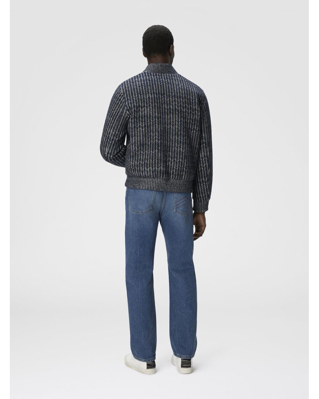 Missoni Black Zigzag Bomber Jacket for men