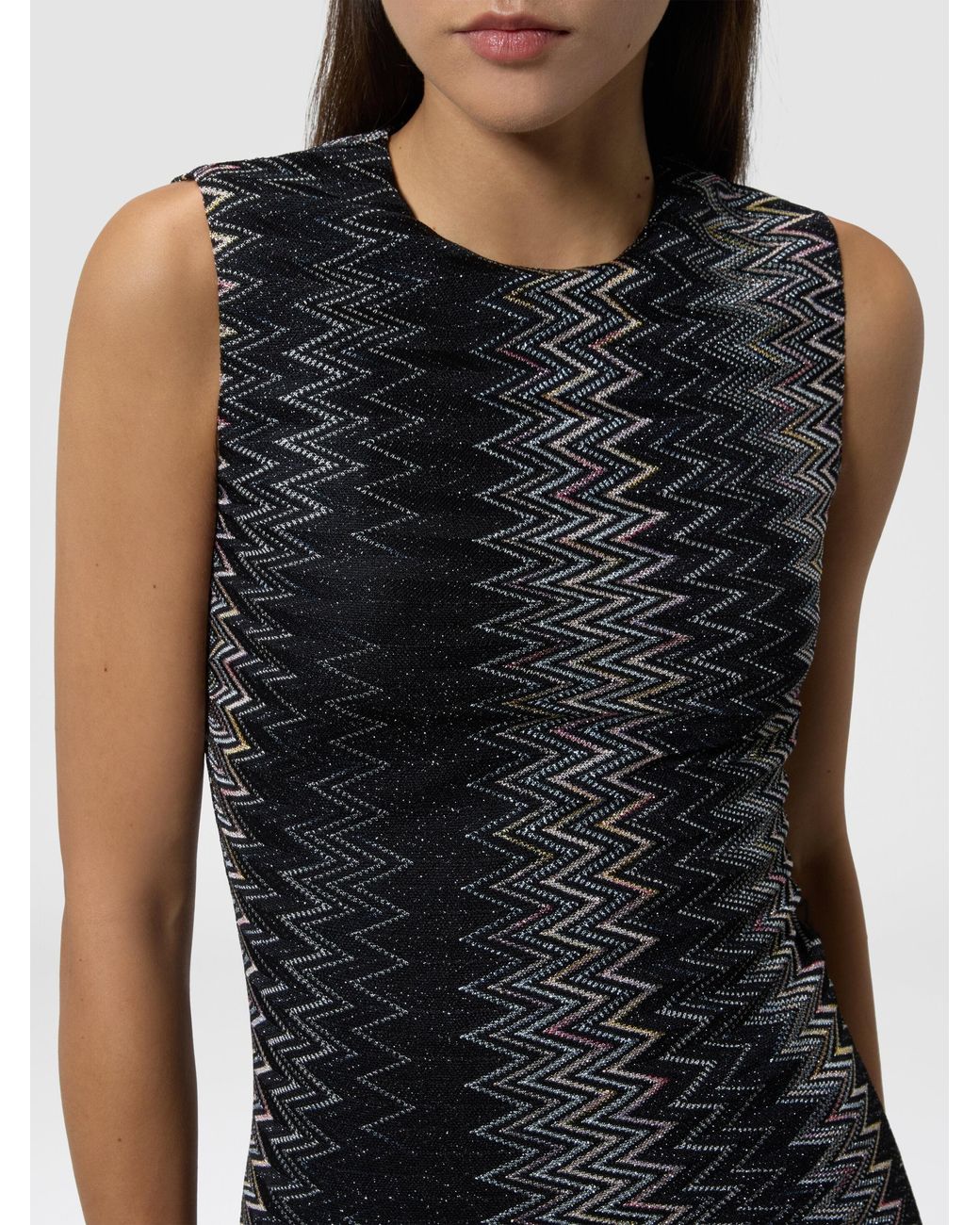 Missoni Black Flared Midi Dress