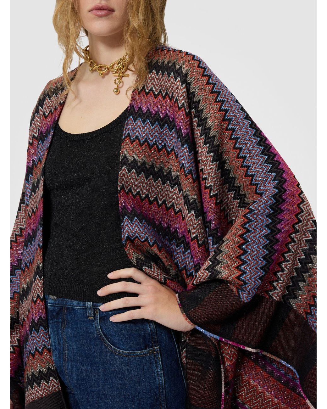 Missoni Multicolor Wool Cape