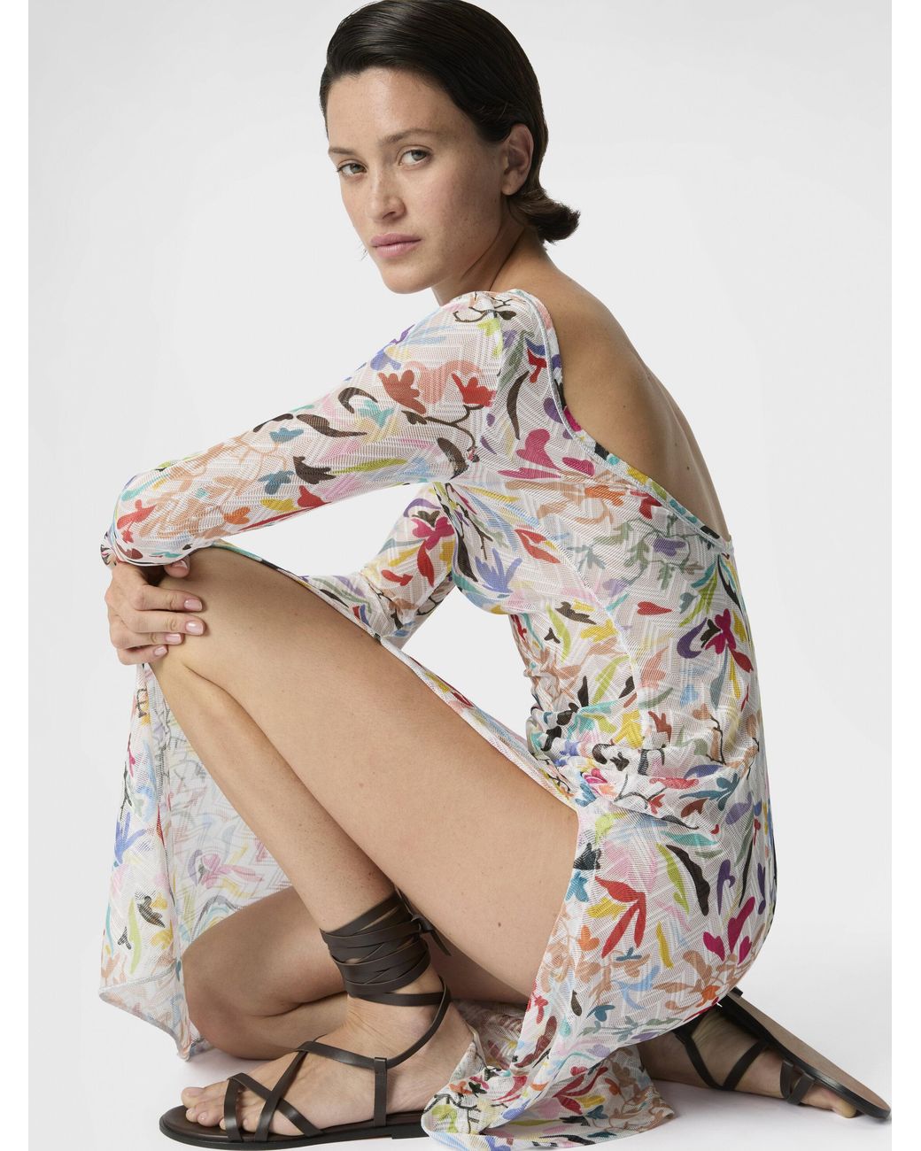 Missoni White Long-Sleeved Dress