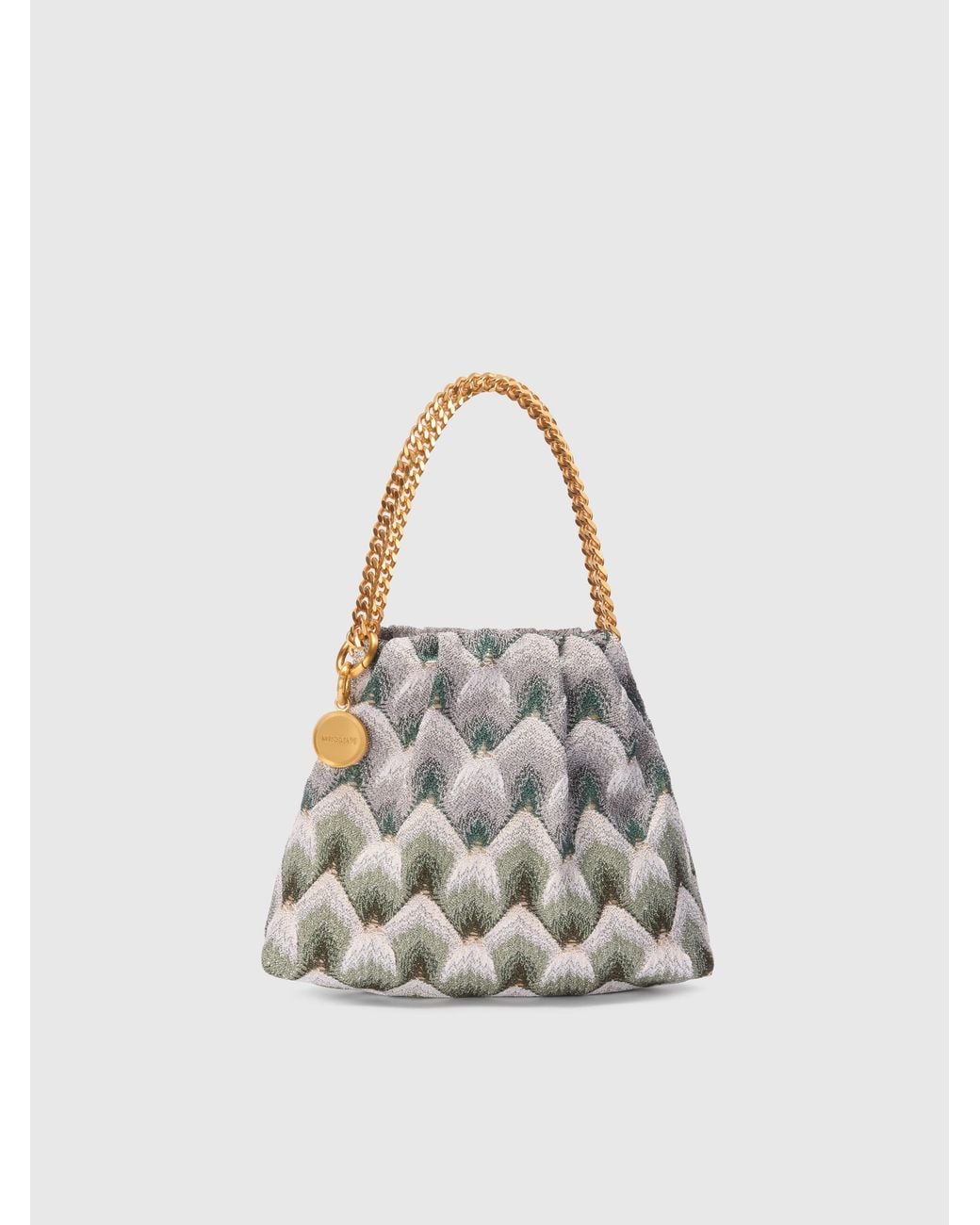 Missoni Chain Pouch in White | Lyst UK