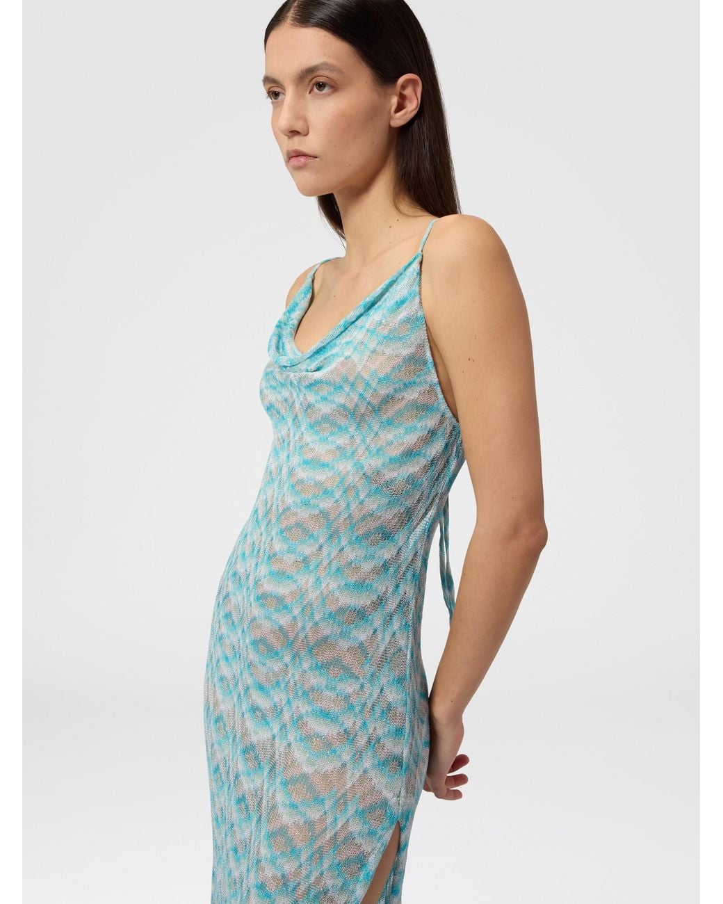 Missoni Blue Long Cover-Up Dress